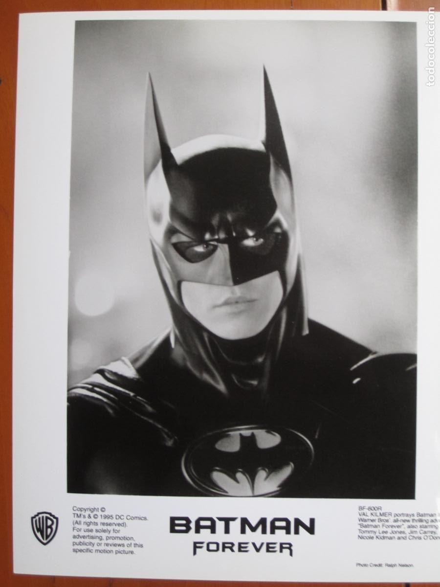 Cine: Batman forever - FOTO B/N ORIGINAL - val kilmer