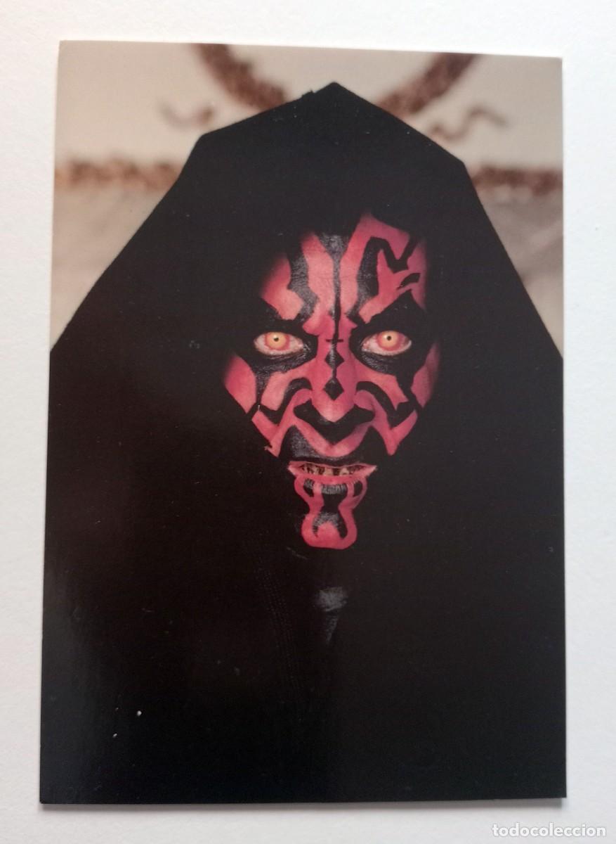 Cine: POSTAL DARTH MAUL STAR WARS, LA AMENZA FANTASMA, LA GUERRA DE LAS GALAXIAS