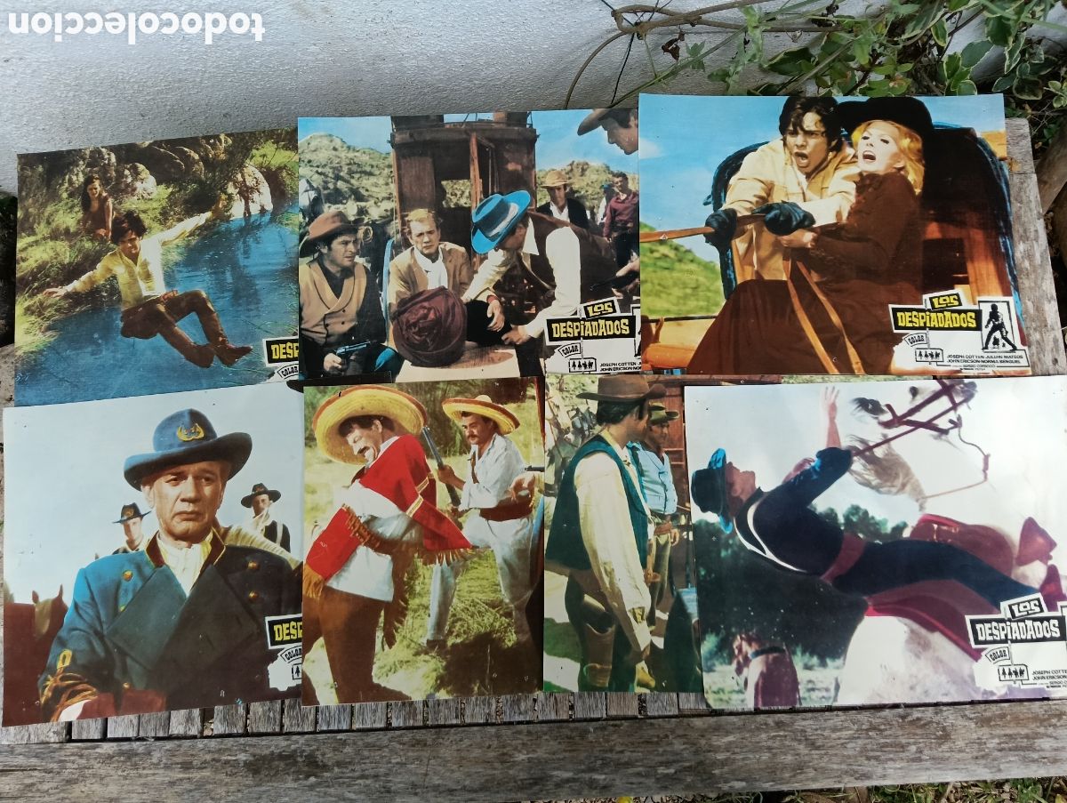 Cine: Set 7 fotocromos para cines, los despiadados ,joseph cotten