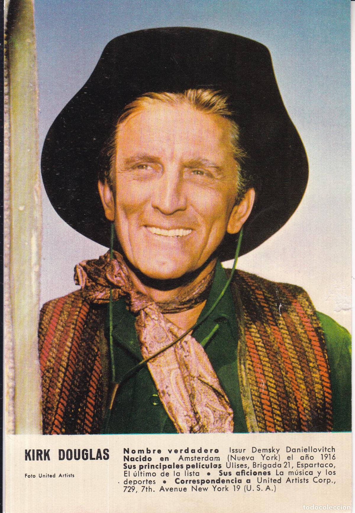 Cinema: FOTOCROMO DEL ACTOR KIRK DOUGLAS - FOTO UNITED ARTISTS