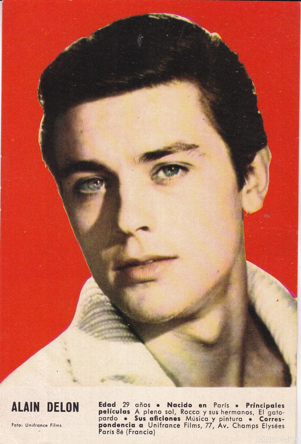 Kino: FOTOCROMO DEL ACTOR ALAIN DELON - FOTO UNIFRANCE FILMS