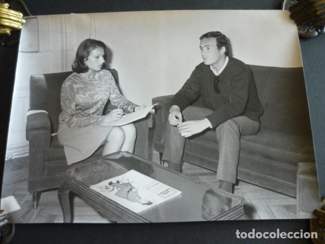 Cin&eacute;ma: ANGEL DEL POZO EN SAN SEBASTIAN ACTOR ANTIGUA FOTOGRAFIA 24 X 18 CM