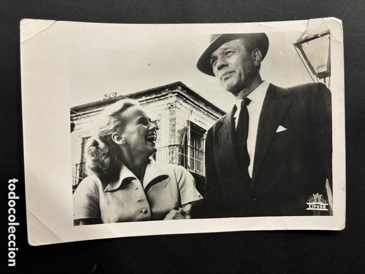 Cinema: Foto original cifesa Joseph cotten Teresa wright trampa de acero