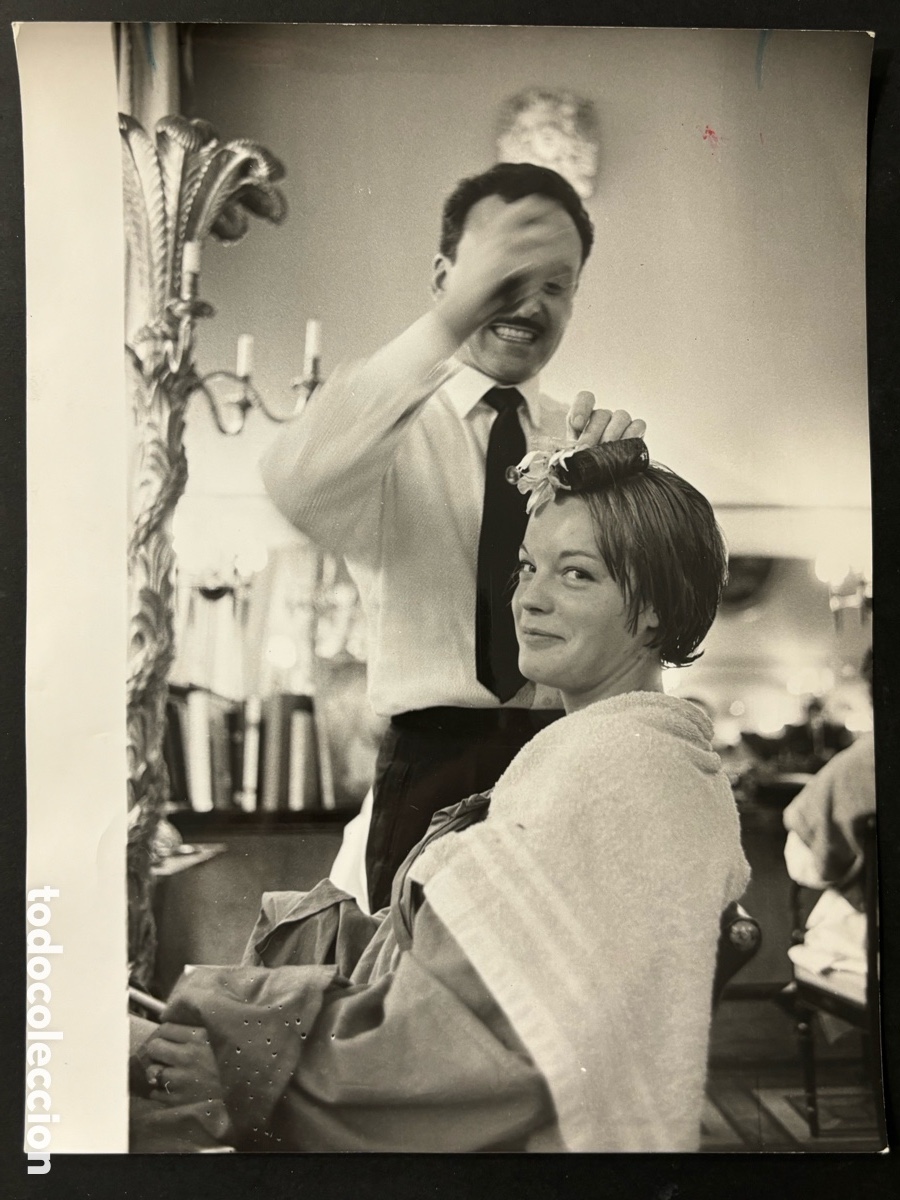 Kino: Foto original de Romy Schneider en la peluquer&iacute;a foto Jordan match Madrid