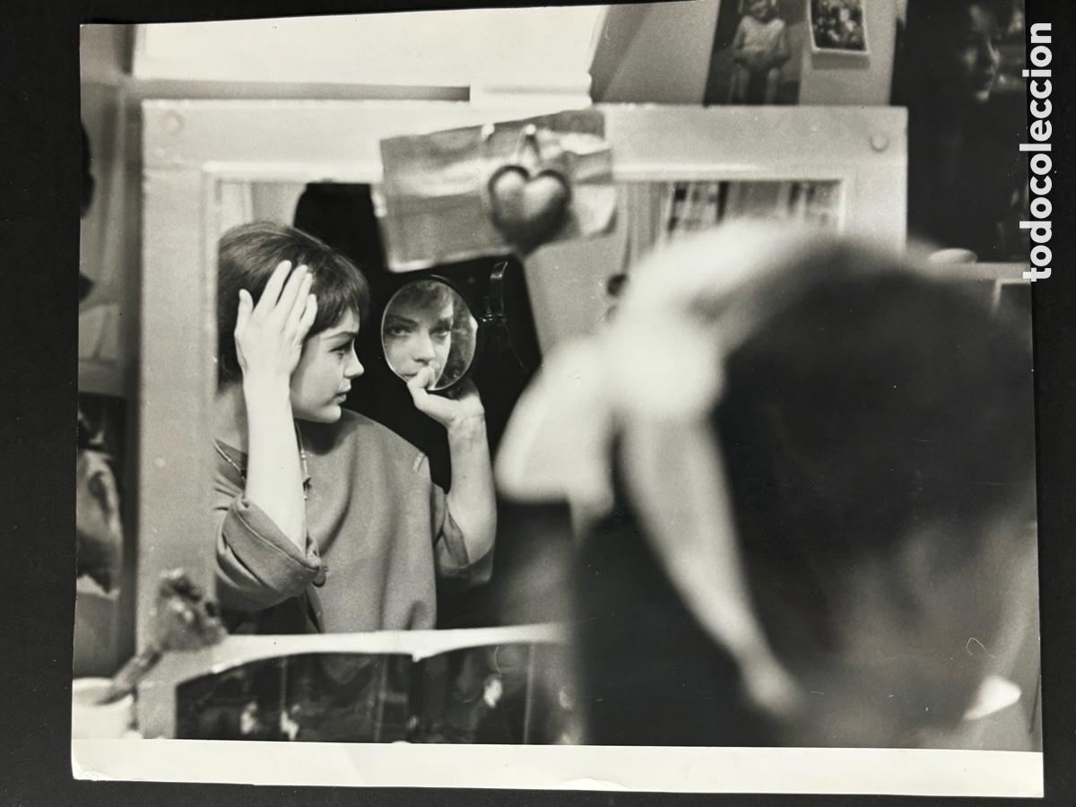 Cin&eacute;ma: Foto original de Romy Schneider en la peluquer&iacute;a