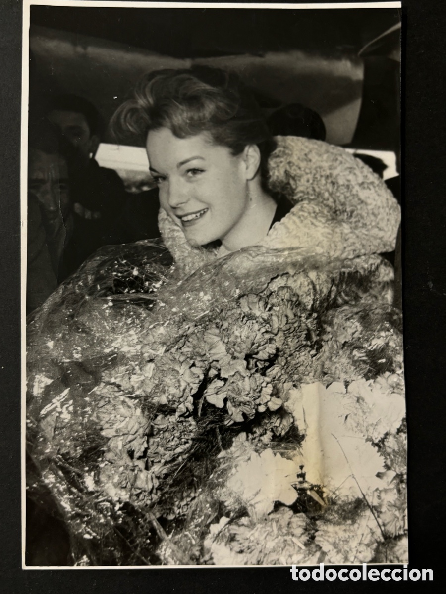 Cin&eacute;ma: Foto original de Romy Schneider en Madrid foto Contreras