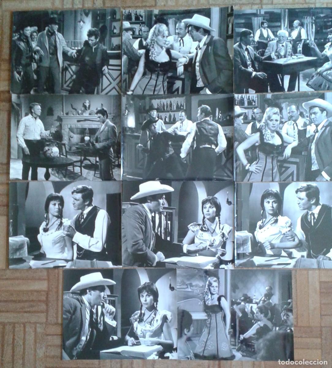 Cine: RELEVO PARA UN PISTOLERO. 11 FOTOS 20X25. ALEX NICOL, LUIS D&Aacute;VILA, SILVIA SOLAR, LAURA GRANADOS