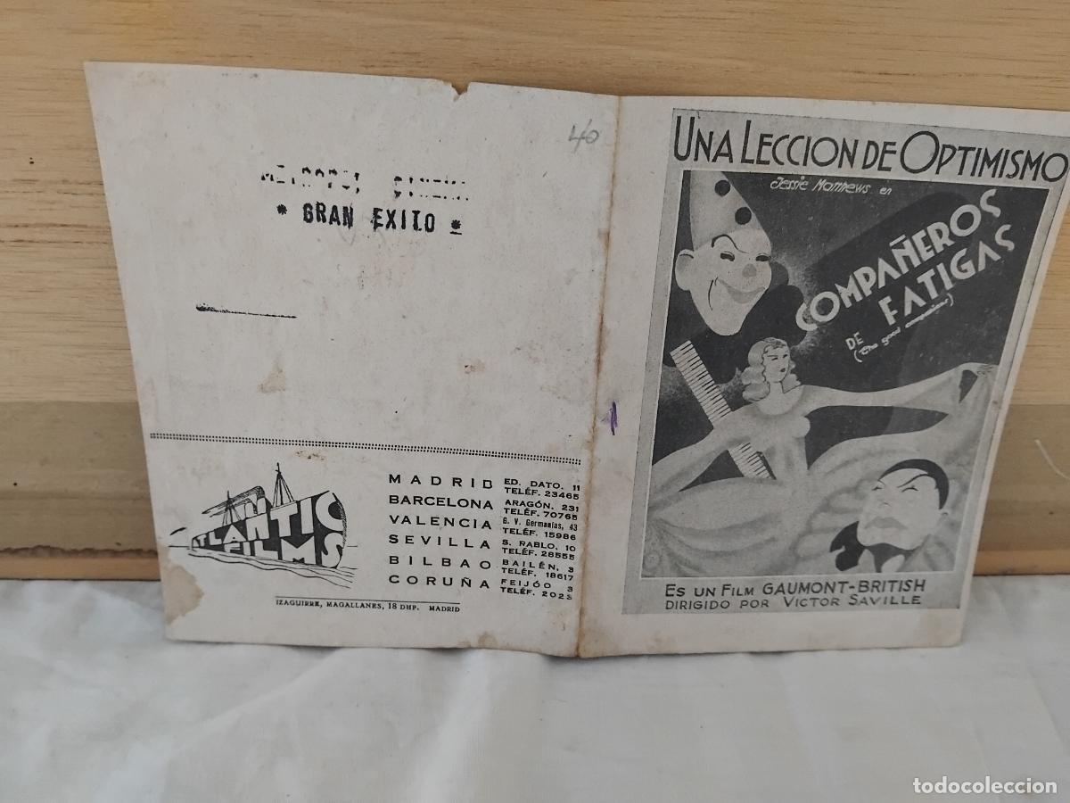 Kino: PROGRAMA DE CINE DOBLE COMPA&Ntilde;EROS DE FATIGAS.