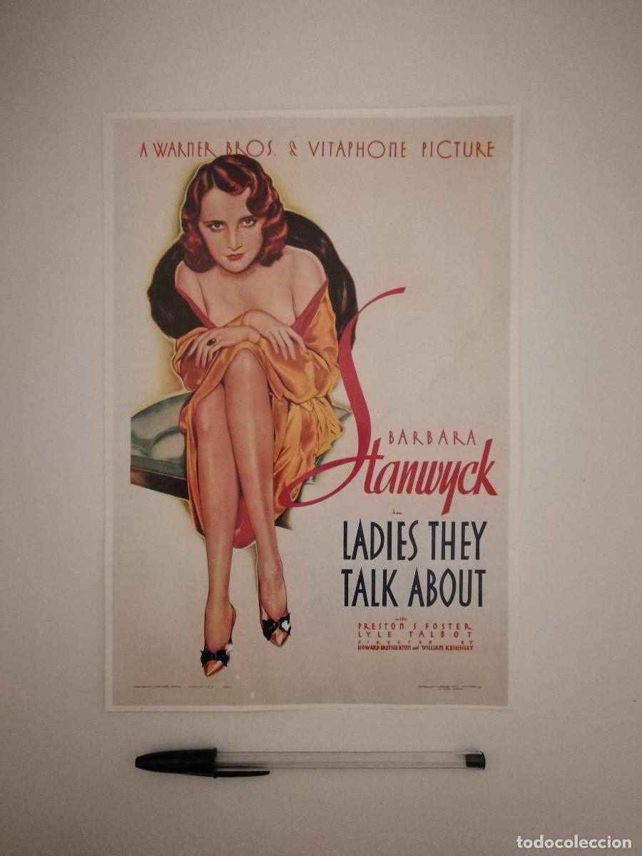 Cine: LAMINA ACARTONADA - LADIES THEY TALK ABOUT - Barbara Stanwyck
