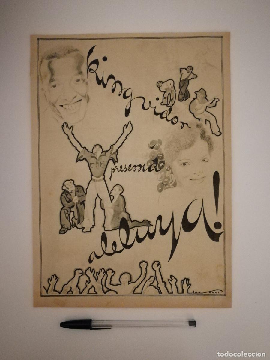 Cine: ANTIGUO ANUNCIO ENCARTONADO -A4- Hallelujah - KING VIDOR - PUBLICIDAD