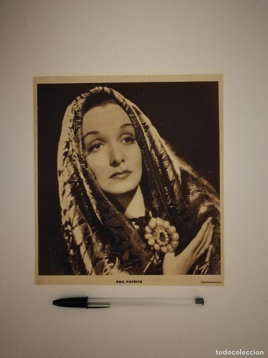 Kino: ANTIGUO ANUNCIO ENCARTONADO - GAIL PATRICK