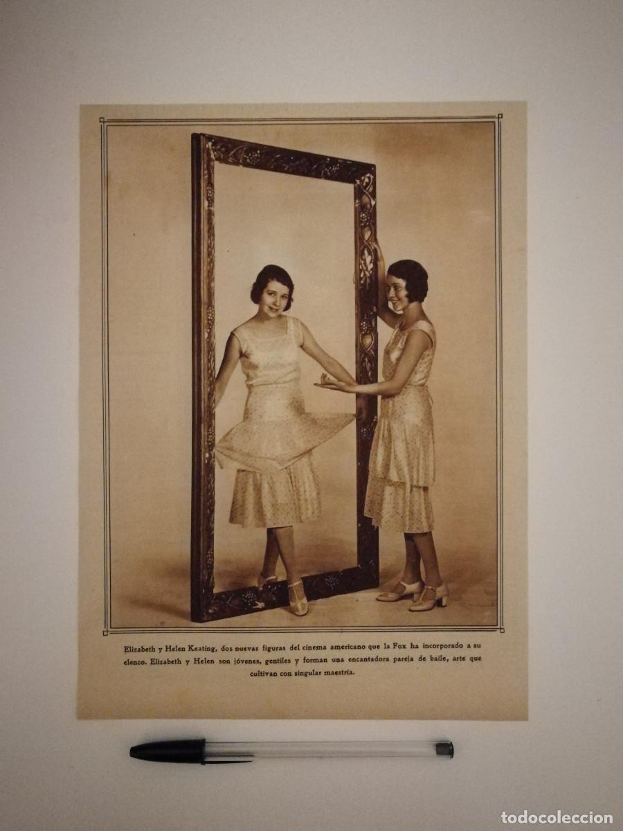 Kino: ANTIGUO ANUNCIO ENCARTONADO -A4- Elizabeth & Helen Keating