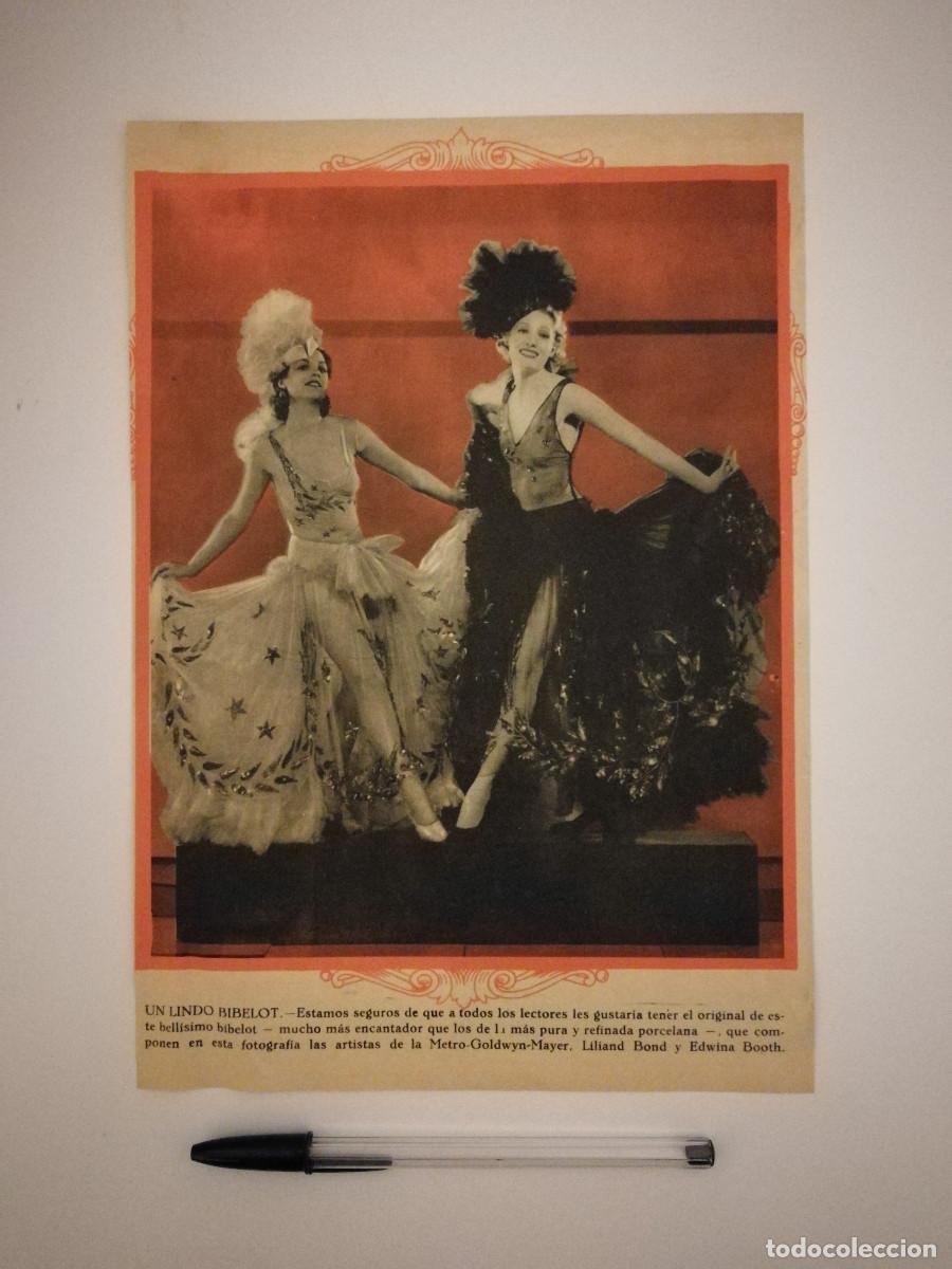 Kino: ANTIGUO ANUNCIO ENCARTONADO -A4- Lilian Bond & Edwina Booth