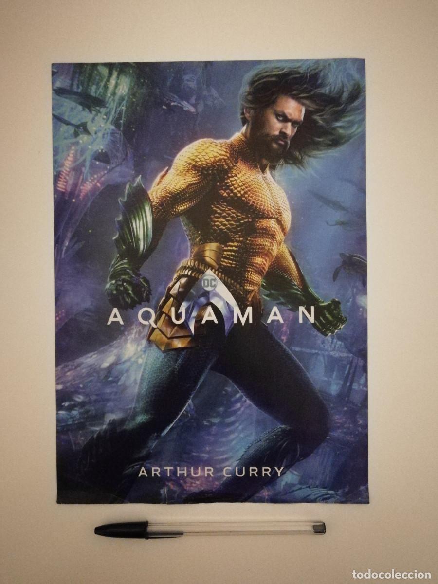 Cine: ANUNCIO ACARTONADO-A4- AQUAMAN Y EL REINO PERDIDO - JASON MOMOA - PUBLICIDAD - ARTHUR CURRY - MARVEL