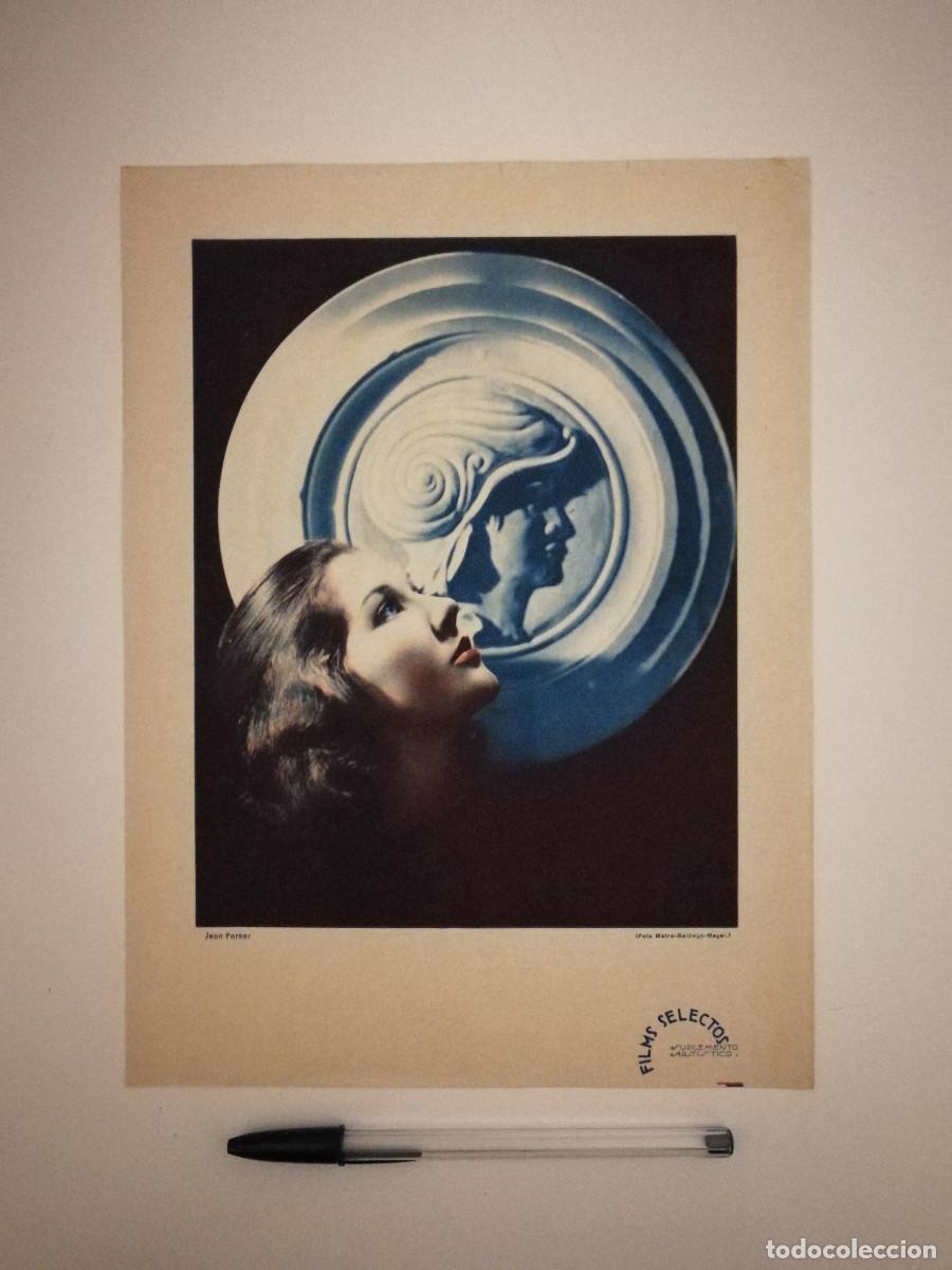 Kino: ANTIGUA LAMINA ORIGINAL -20*25- JEAN PARKER