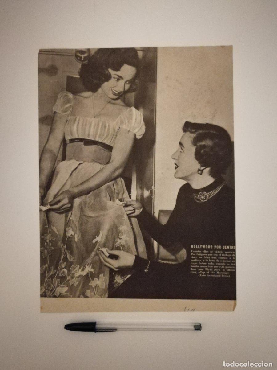 Kino: ANTIGUA FICHA COLECCIONABLE -20*25- ELEANOR PARKER & ANN BLYTH