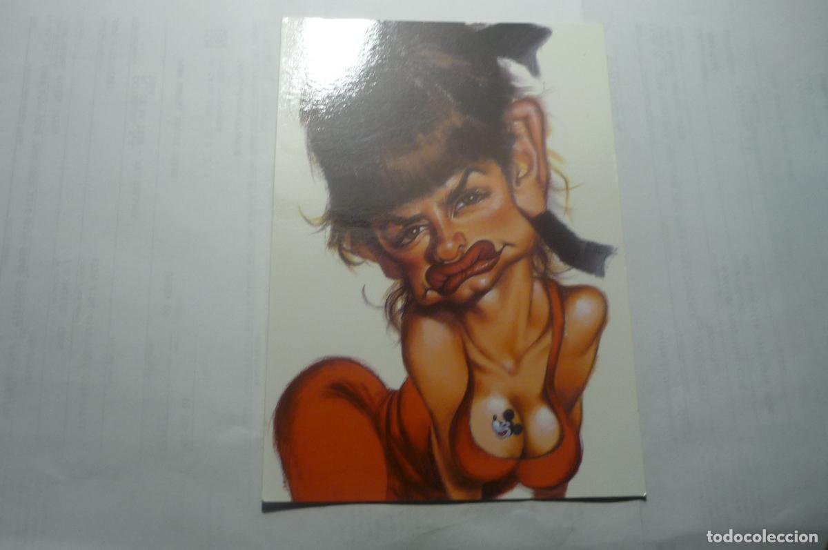 Kino: POSTAL CARICATURA ACTRIZ PENELOPE CRUZ DIBUJO VIZCARRA