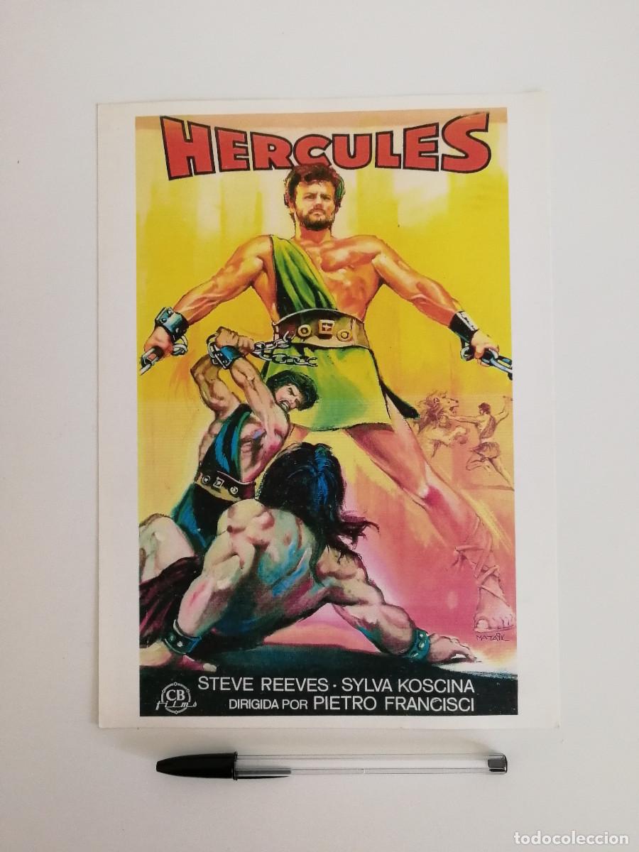 Cine: LAMINA ACARTONADA -A4- HERCULES - PEPLUM - STEVE REEVES