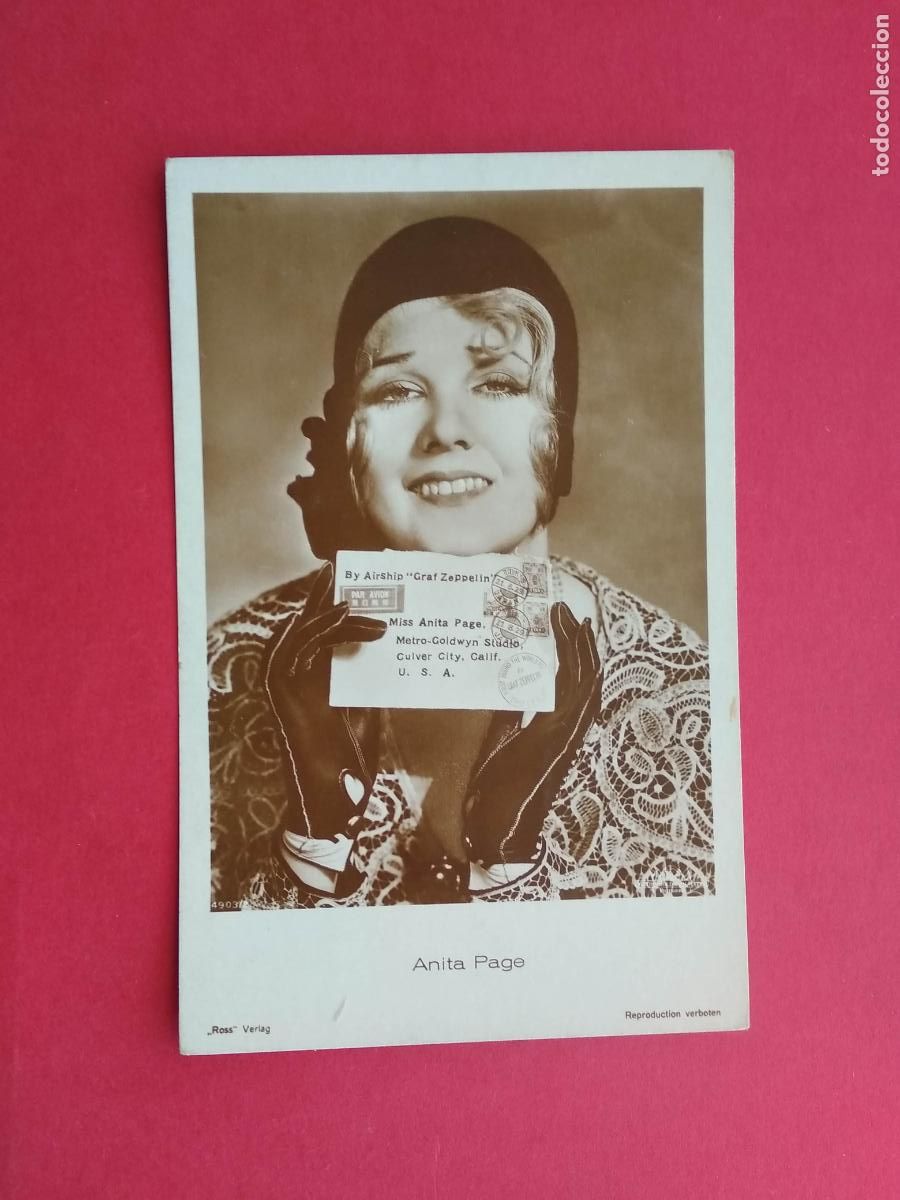 Cin&eacute;ma: TARJETA POSTAL DE CINE PELICULA ACTOR / ACTRIZ , ANITA PAGE