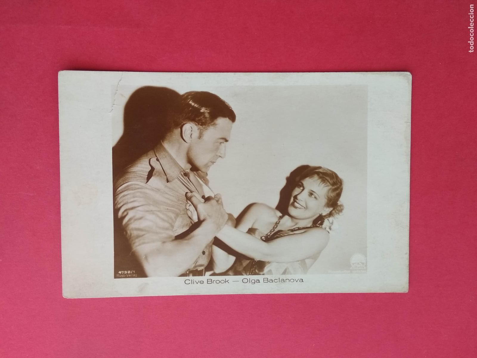 Cin&eacute;ma: TARJETA POSTAL DE CINE PELICULA ACTOR / ACTRIZ , CLIVE BROOK Y OLGA BACLANOVA