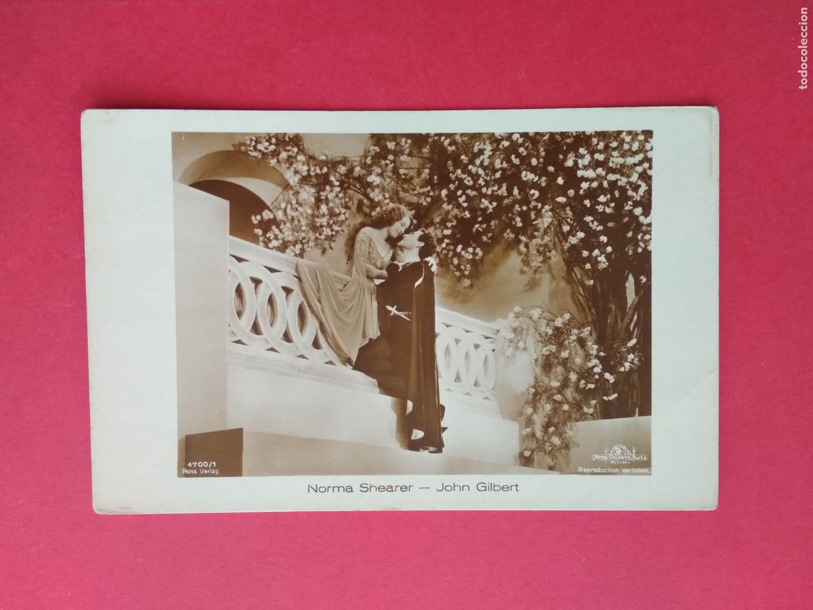 Cin&eacute;ma: TARJETA POSTAL DE CINE PELICULA ACTOR / ACTRIZ , NORMA SHEARER JOHN GILBERT