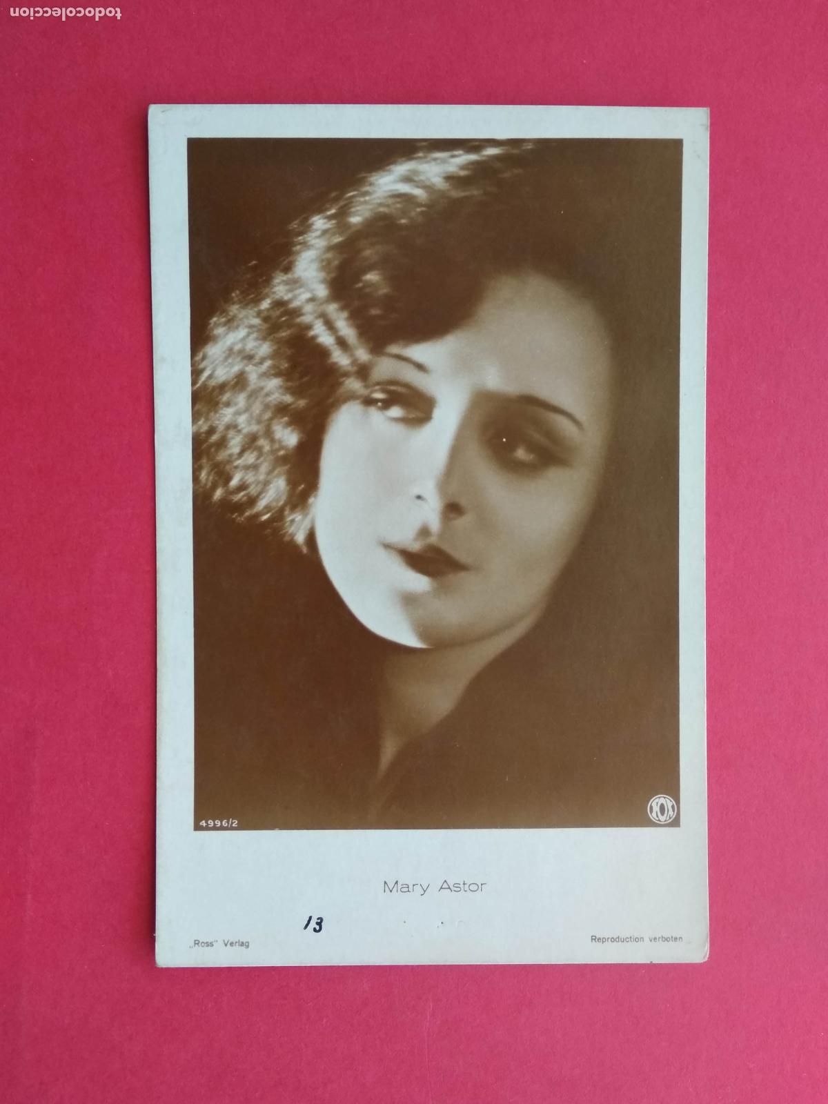 Cin&eacute;ma: TARJETA POSTAL DE CINE PELICULA ACTOR / ACTRIZ , MARY ASTOR