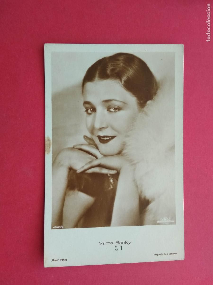 Cinema: TARJETA POSTAL DE CINE PELICULA ACTOR / ACTRIZ , VILMA BANKY