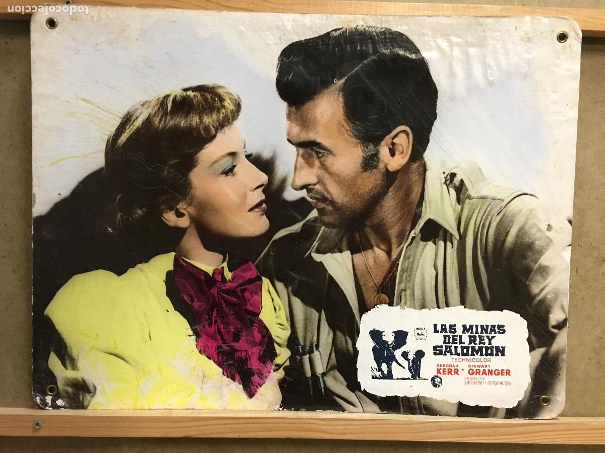 Cine: ADY52 LAS MINAS DEL REY SALOMON STEWART GRANGER FOTOCROMO CARTON ORIGINAL ESPA&Ntilde;OL