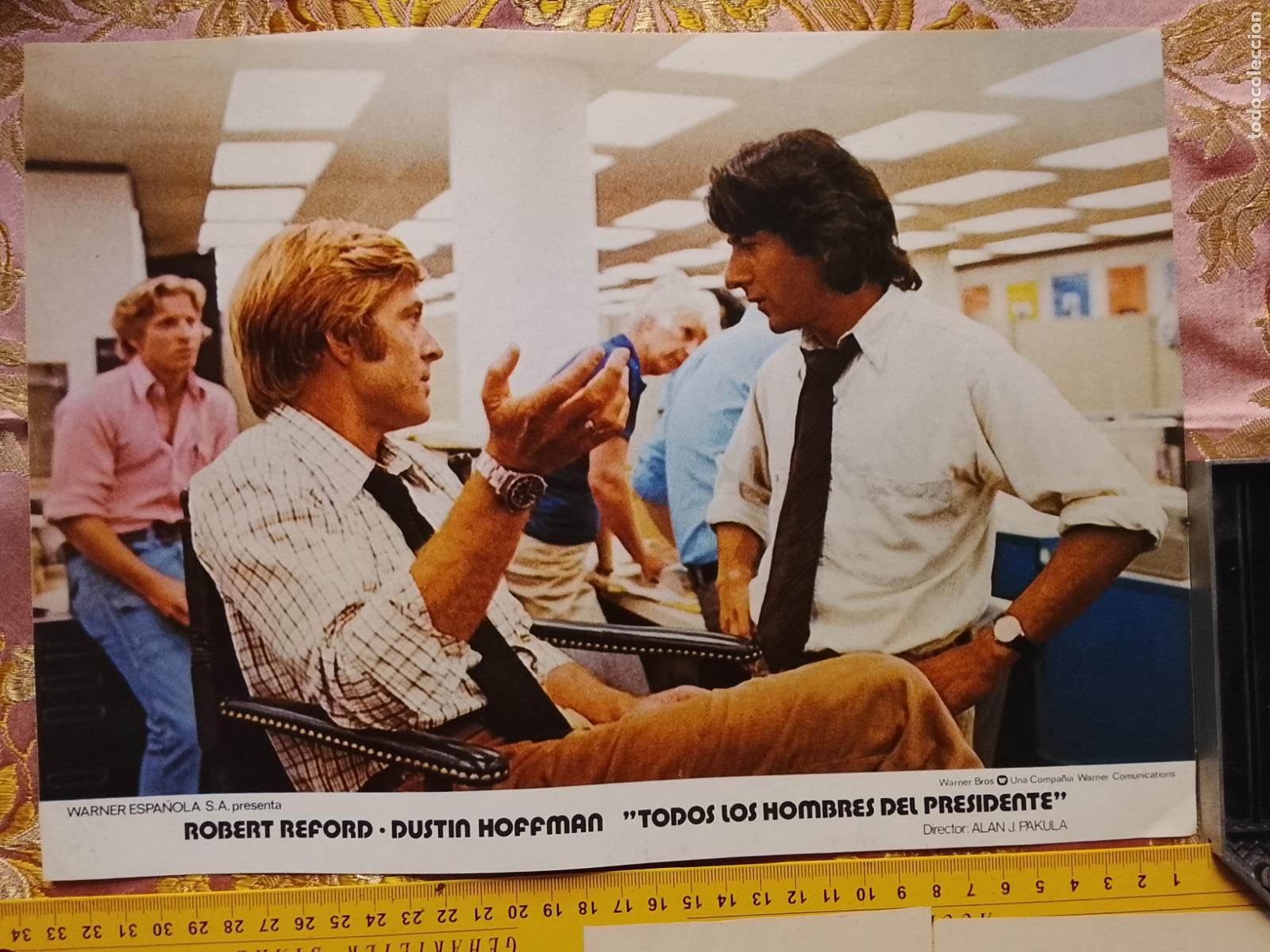 Kino: CARTEL AFICHE FOTOCROMO ORIGINAL - todos los hombres del presidente Robert redford dustin Hoffman