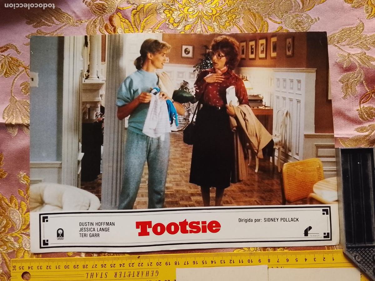 Kino: CARTEL AFICHE FOTOCROMO ORIGINAL - tootsie dustin Hoffman Jessica lange
