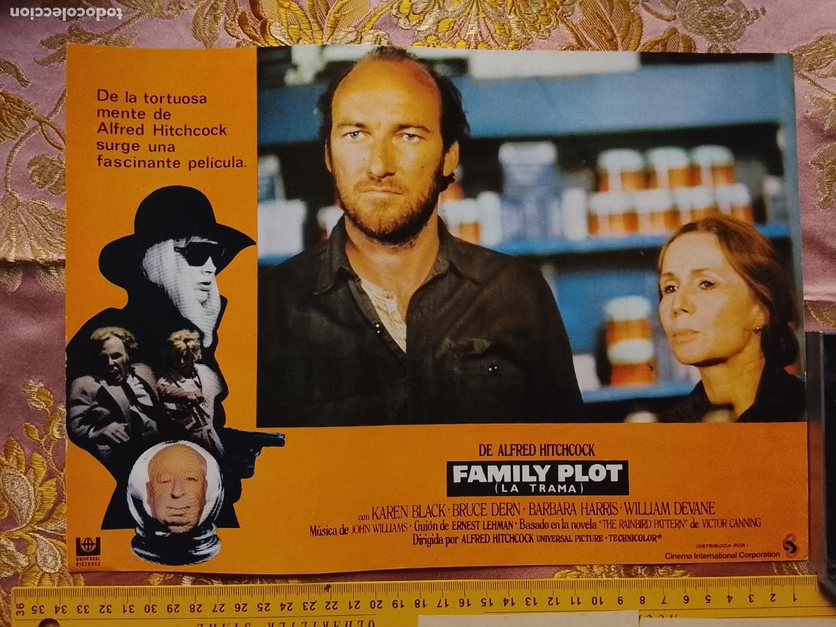 Cine: CARTEL AFICHE FOTOCROMO ORIGINAL - Alfred hitchcock family plot la trama