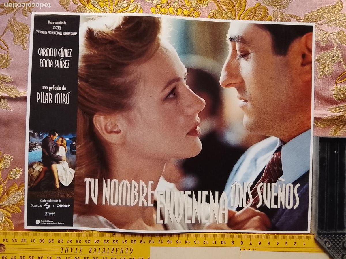Cinema: CARTEL AFICHE FOTOCROMO ORIGINAL - tu nombre envenena mis sue&ntilde;os Pilar Mir&oacute;