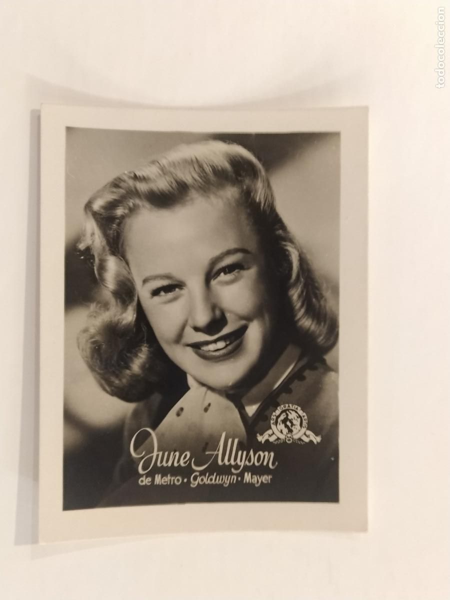 Cinema: CINE - JUNE ALLYSON - METRO GOLDWYIN MAYER - PUBLICIDAD INFONAL -VER REVERSO-(K-14.414)
