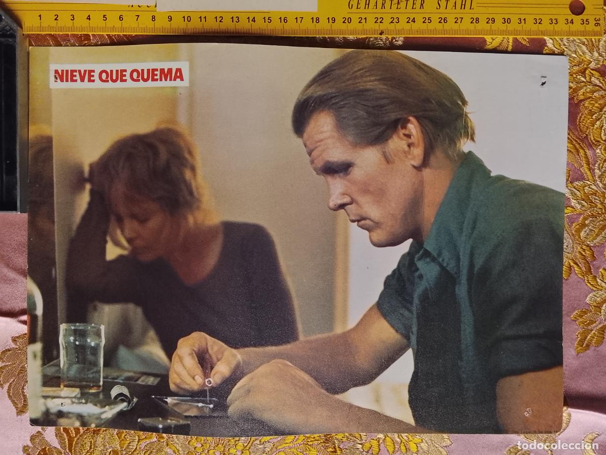 Cinema: CARTEL AFICHE FOTOCROMO ORIGINAL - nieve que quema