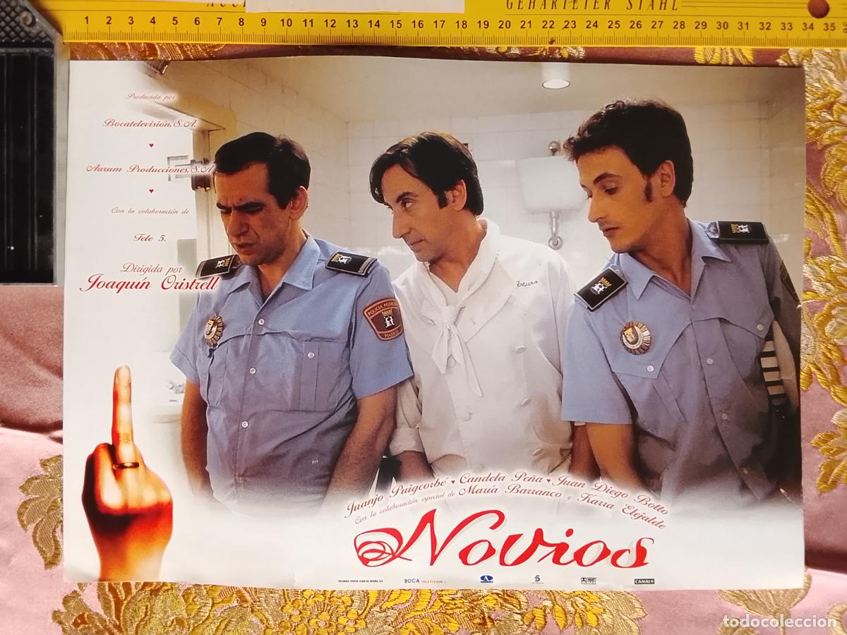 Cin&eacute;ma: CARTEL AFICHE FOTOCROMO ORIGINAL - novios Juanjo puigcorb&eacute; Candela Pe&ntilde;a