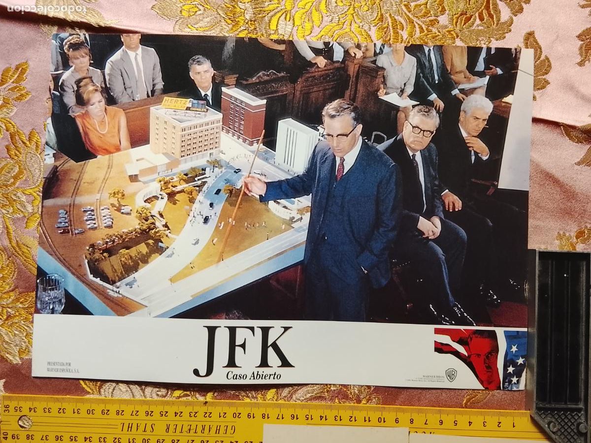 Cin&eacute;ma: CARTEL AFICHE FOTOCROMO ORIGINAL - JFK CASO ABIERTO