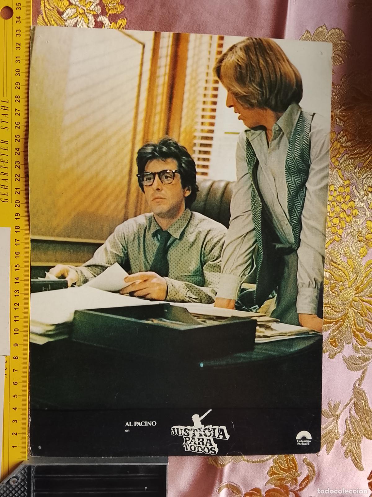 Cine: CINE CARTEL AFICHE FOTOCROMO ORIGINAL - JUSTICIA PARA TODOS AL PACINO