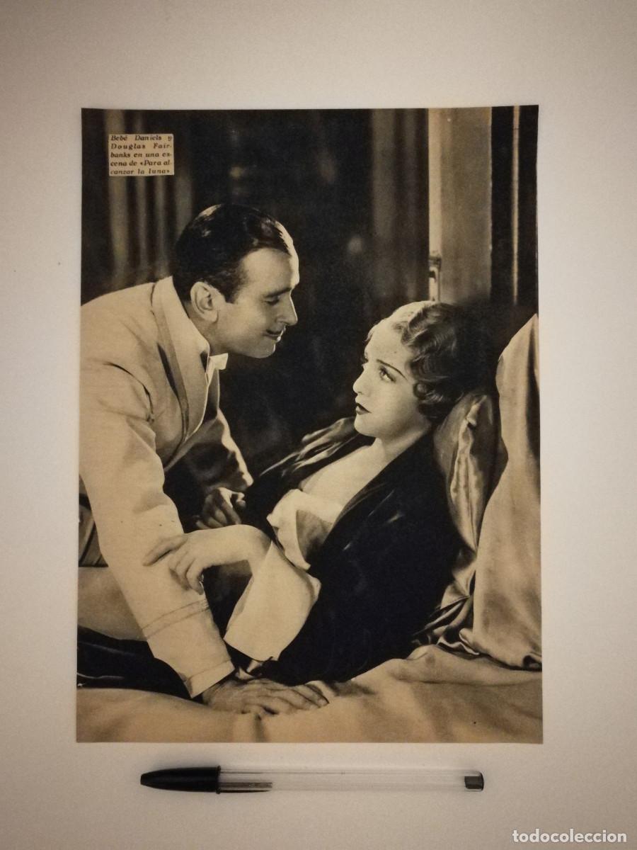 Kino: ANTIGUO ANUNCIO ENCARTONADO -A4- PARA ALCANZAR LA LUNA - BEBE DANIELS - DOUGLAS FAIRBANKS