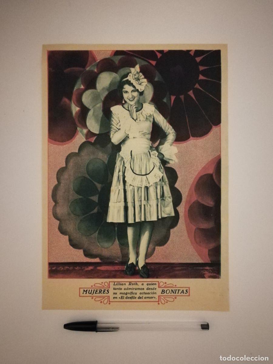 Kino: ANTIGUO ANUNCIO ENCARTONADO -A4- EL DESFILE DEL AMOR - Lillian Roth