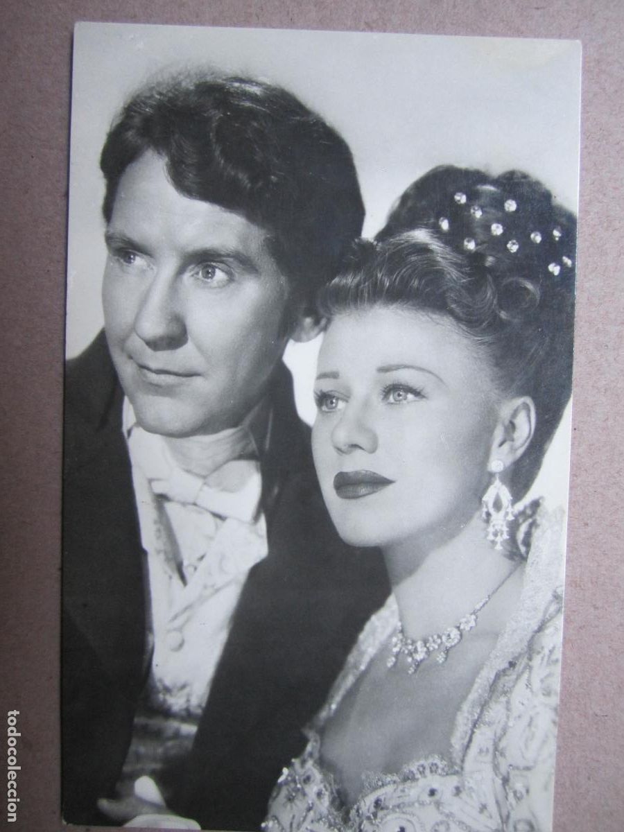 Kino: ginger rogers burgess meredith postal original b/n - la primera dama