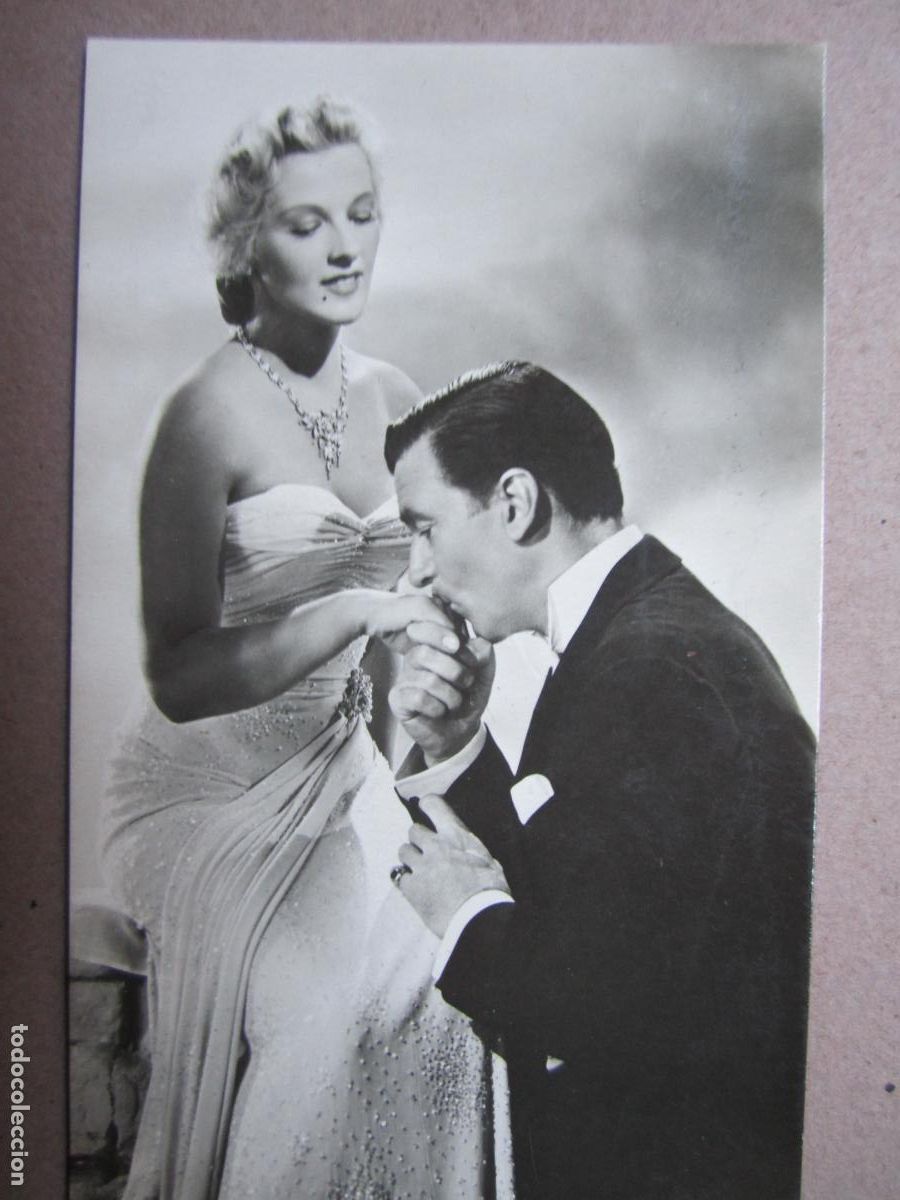 Kino: ilona massey walter pidgeon postal original b/n - festival en mejico