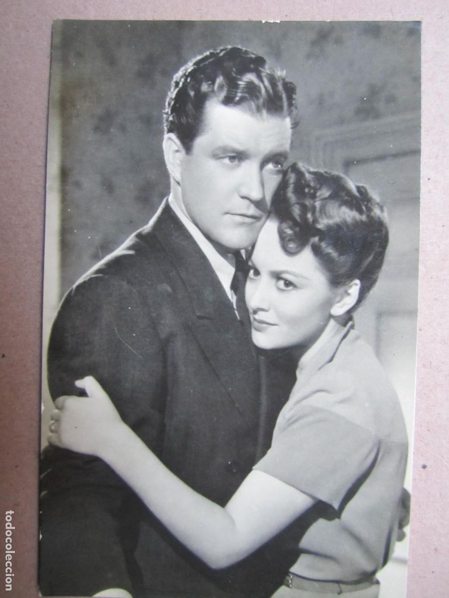 Kino: olivia de havilland dennis morgan postal original b/n - como ella sola