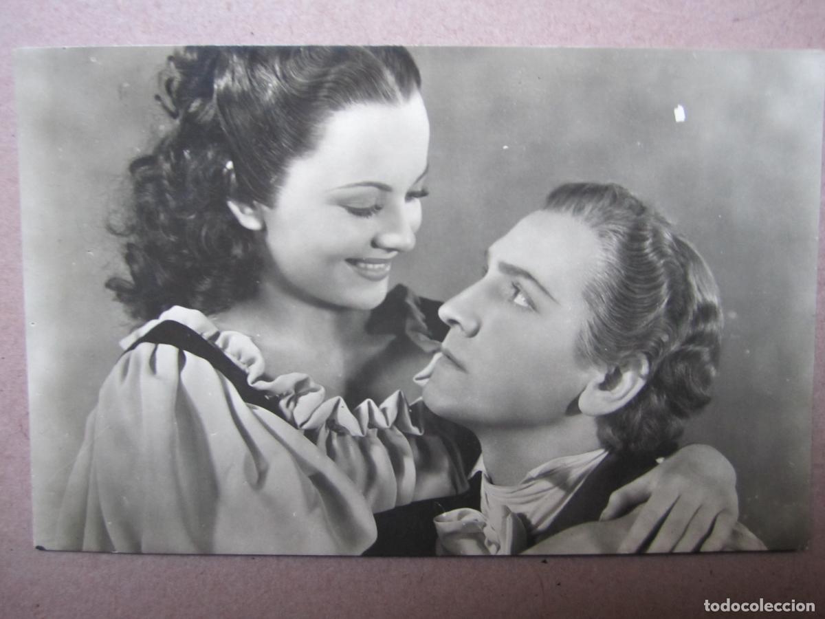 Kino: olivia de havilland fredric march postal original b/n - anthony adverse