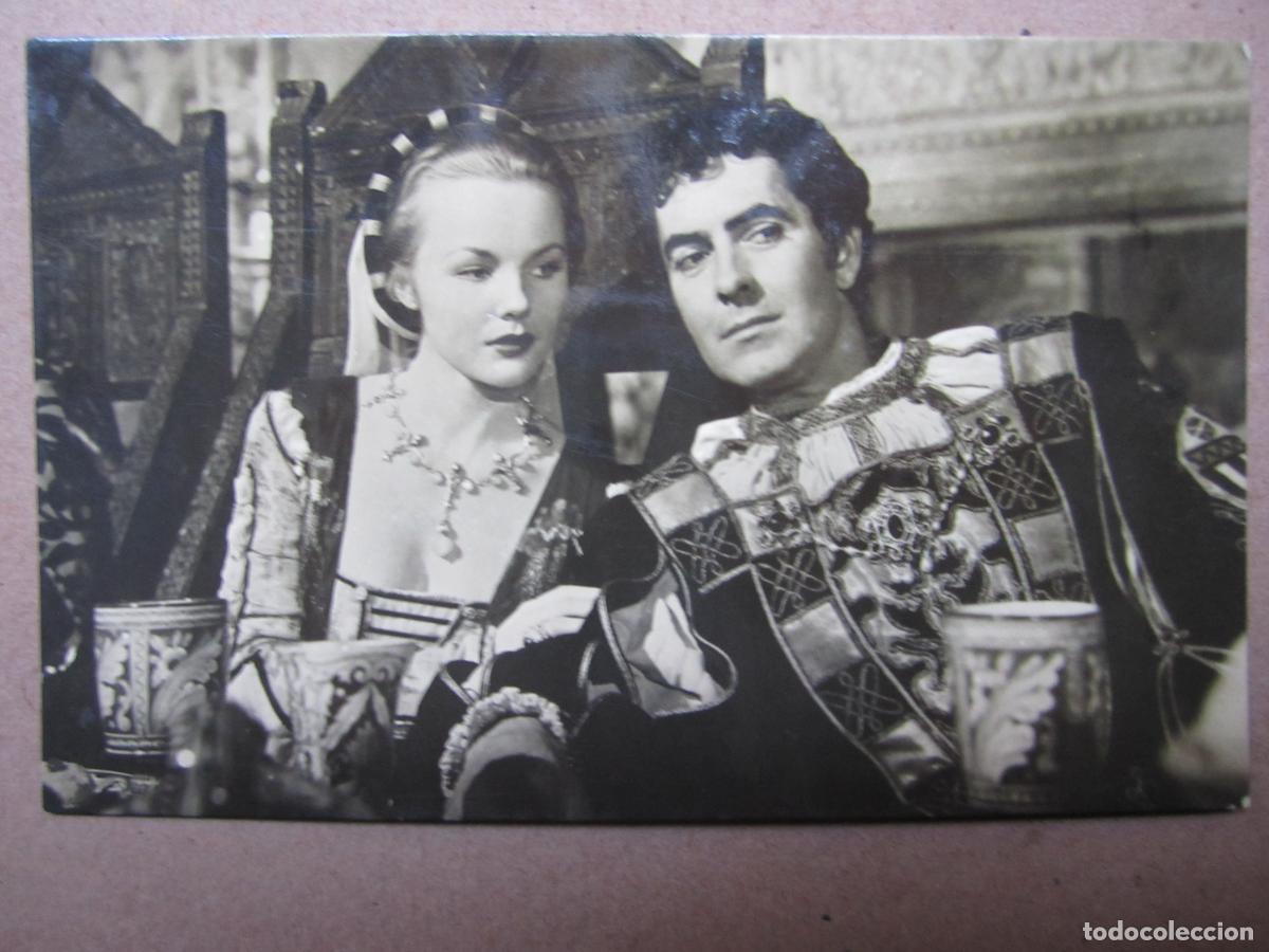Cinema: tyrone power wanda hendrix postal original b/n - el principe de los zorros