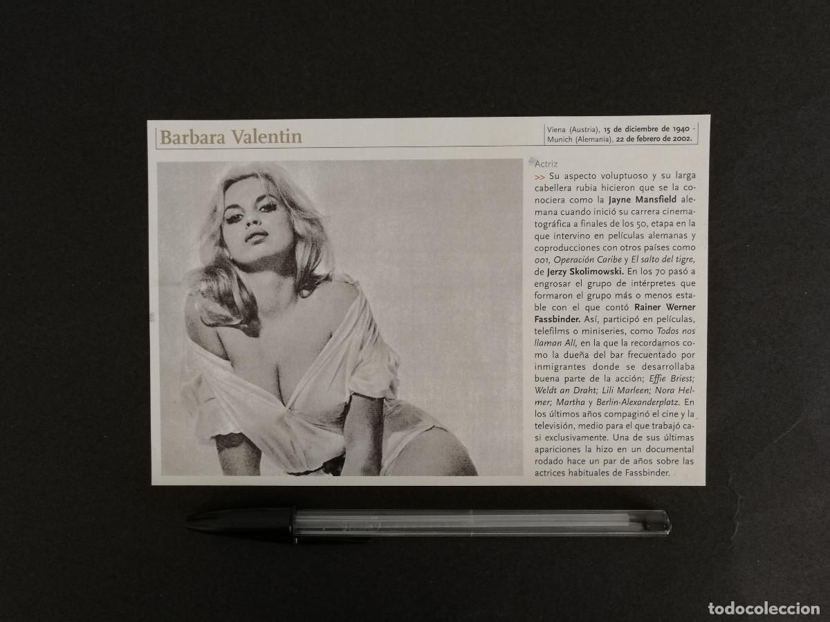 Kino: TARJETA ACARTONADA - BARBARA VALENTIN