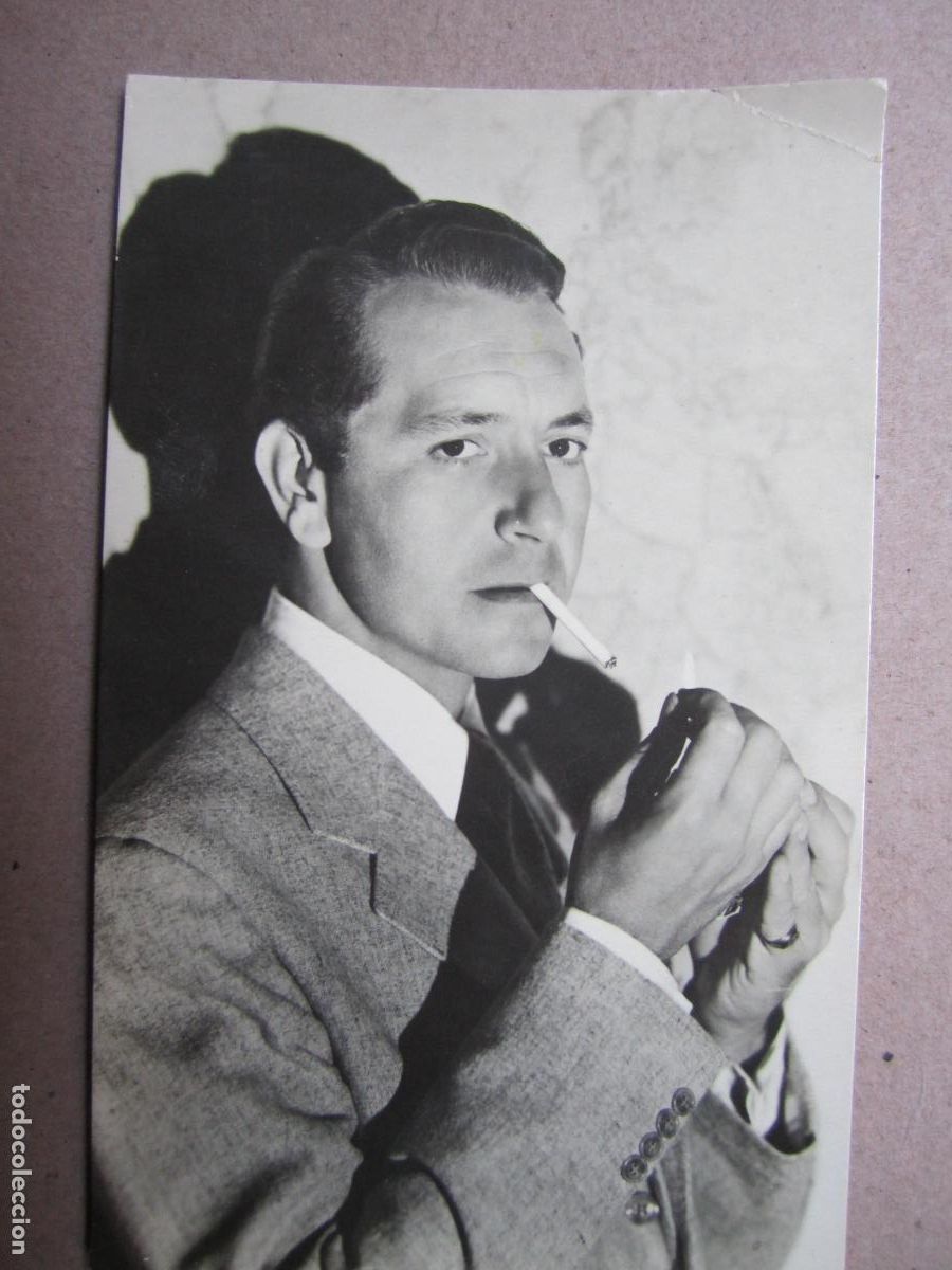 Cine: paul henreid postal original b/n - cinema actor - casablanca