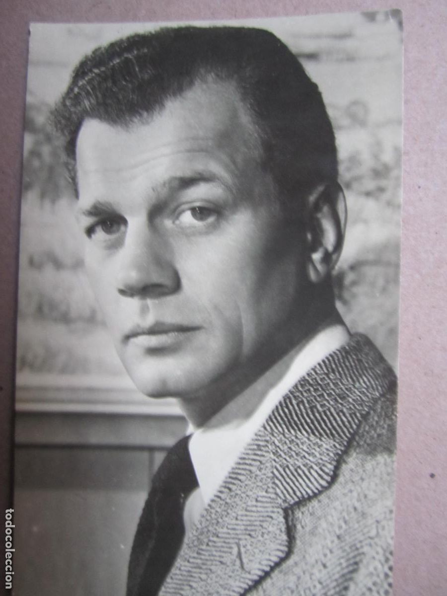 Cine: joseph cotten postal original b/n - cinema actor