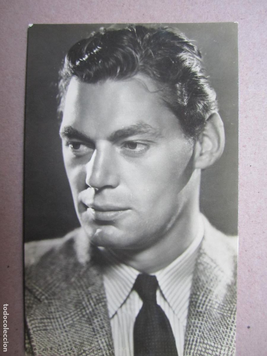 Cine: johnny weissmuller postal original b/n - cinema actor - tarzan en nueva york