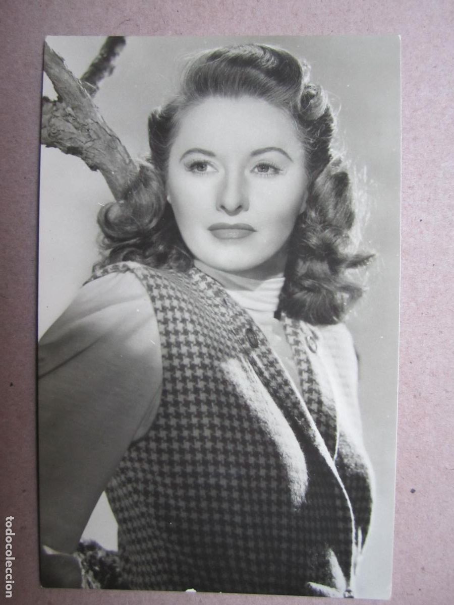 Cin&eacute;ma: barbara stanwyck postal original b/n - cinema actress