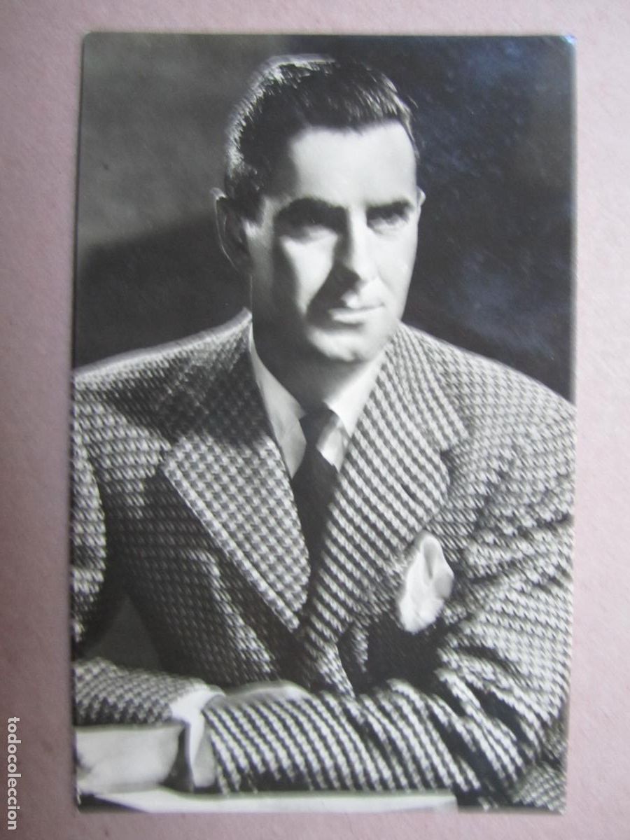 Cin&eacute;ma: tyrone power - postal original b/n - cinema actor